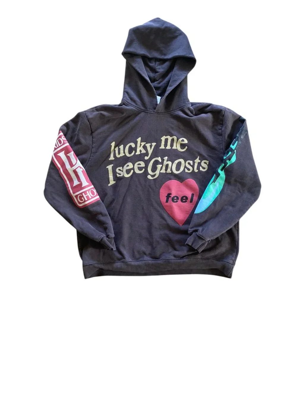 Camp Flog Gnaw Sweatshirt Men XXL Lucky Me I See Ghosts Kid Cudi Nov 11 Kanye - Picture 2 of 7